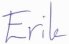 Eriks autograf - förnamn bara